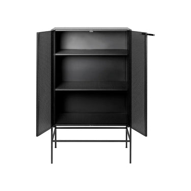 KRISTINA DAM Grid Cabinet - Black Steel at Online8 Furniture Auckland NZ