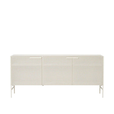 KRISTINA DAM Grid Sideboard - Beige Steel at Online8 Furniture Auckland NZ