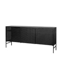 KRISTINA DAM Grid Sideboard - Black Steel at Online8 Furniture Auckland NZ