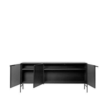 KRISTINA DAM Grid Sideboard - Black Steel at Online8 Furniture Auckland NZ