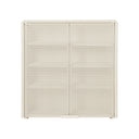 KRISTINA DAM Grid Wall Cabinet - Beige Steel at Online8 Furniture Auckland NZ