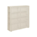 KRISTINA DAM Grid Wall Cabinet - Beige Steel at Online8 Furniture Auckland NZ