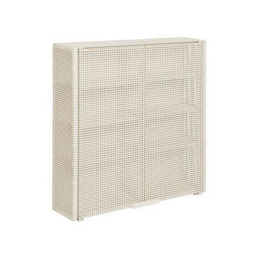 KRISTINA DAM Grid Wall Cabinet - Beige Steel at Online8 Furniture Auckland NZ