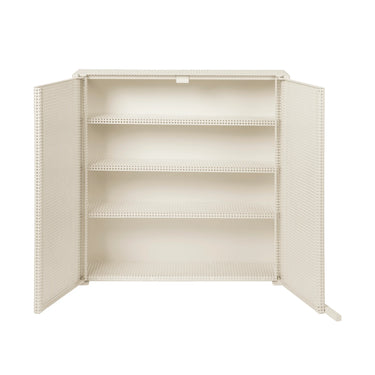 KRISTINA DAM Grid Wall Cabinet - Beige Steel at Online8 Furniture Auckland NZ
