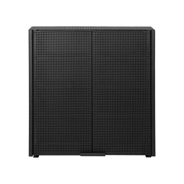 KRISTINA DAM Grid Wall Cabinet - Black Steel at Online8 Furniture Auckland NZ