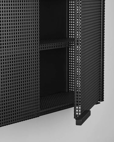 KRISTINA DAM Grid Wall Cabinet - Black Steel at Online8 Furniture Auckland NZ