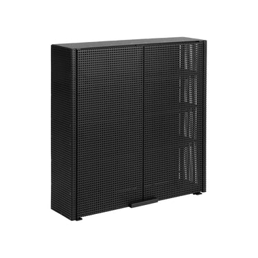 KRISTINA DAM Grid Wall Cabinet - Black Steel at Online8 Furniture Auckland NZ