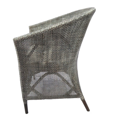 Kuta Armchair - Black/Grey W=wash & Oatmeal at Online8 Furniture Auckland NZ