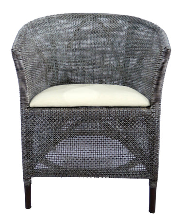 Kuta Armchair - Black/Grey W=wash & Oatmeal at Online8 Furniture Auckland NZ