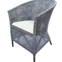Kuta Armchair - Black/Grey W=wash & Oatmeal at Online8 Furniture Auckland NZ