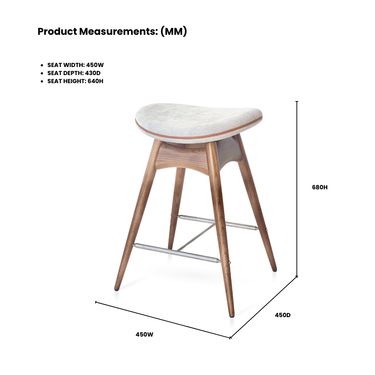 Kyiv Bar Stool - Modern Scandinavian style at Online8 Furniture Auckland NZ