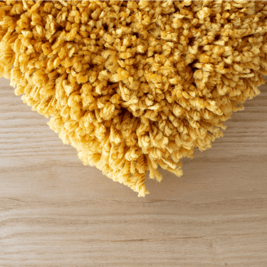 Lacarno Yellow Shaggy Rug 190x290cm at Online8 Furniture Auckland NZ