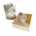 lady Faces Book Boxes Set of 2 at Online8 Furniture Auckland NZ