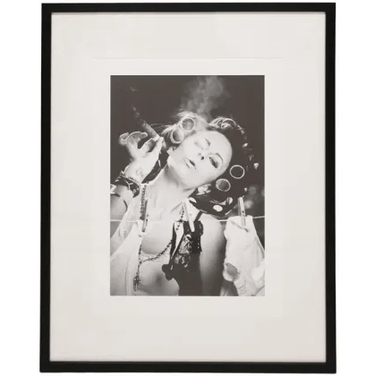 Lady with a Cigar Glass Framed Wall Art at Online8 Furniture Auckland NZ