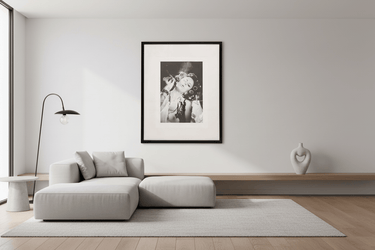 Lady with a Cigar Glass Framed Wall Art at Online8 Furniture Auckland NZ