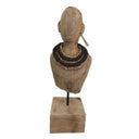 Lady Wooden Bust - Hand Carved at Online8 Furniture Auckland NZ