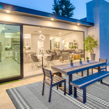 Lakehouse Stripe Grey Indoor/Outdoor Rug at Online8 Furniture Auckland NZ