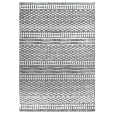 Lakehouse Stripe Grey Indoor/Outdoor Rug at Online8 Furniture Auckland NZ