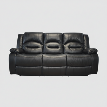 Lara 3RR + R Recliner Black at Online8 Furniture Auckland NZ