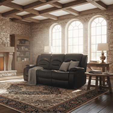 Lara Three Seater Recliner with cup holder at Online8 Furniture Auckland NZ