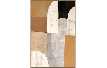 Layered Frame Canvas Art - Natural at Online8 Furniture Auckland NZ
