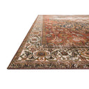 Ocean/Multi Layla rug measuring 274 x 366cm with a lived-in, old-world design and subtle patina