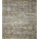 Layla Runner Rug LAY-13 in Antique Moss, a power-loomed polyester runner with an old-world design