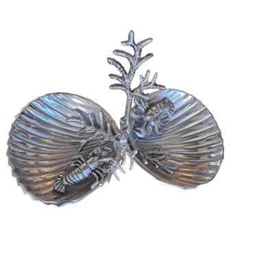 Leaf Aluminum Decorative Tray at Online8 Furniture Auckland NZ