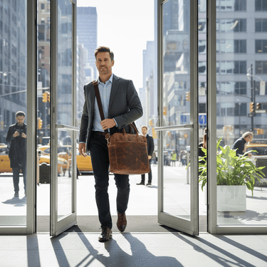 Leather Laptop Bag - The Kauri at Online8 Furniture Auckland NZ