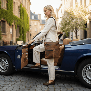 Leather Messenger Bag - The Marlborough at Online8 Furniture Auckland NZ