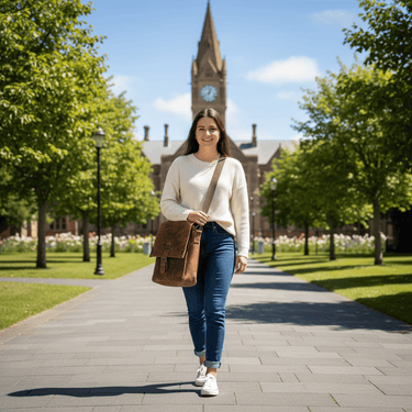 Leather Messenger Bag - The Outpost at Online8 Furniture Auckland NZ