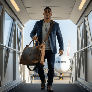 Leather Weekender Bag - The Kingston at Online8 Furniture Auckland NZ
