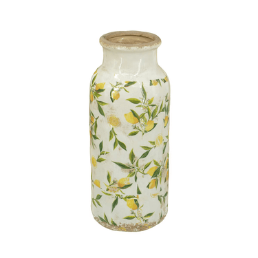 Lemon & Leaves Vase - Large at Online8 Furniture Auckland NZ