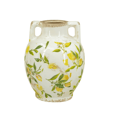 Lemon & Leaves Vase at Online8 Furniture Auckland NZ