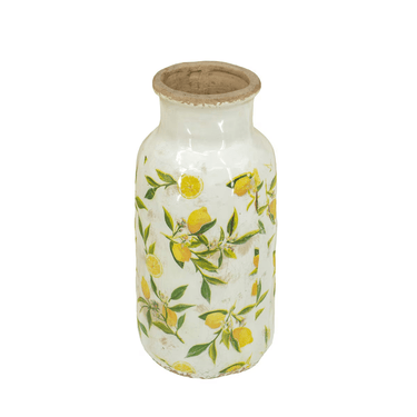Lemon & Leaves Vase - Small at Online8 Furniture Auckland NZ