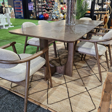 Lennik Brown Ashwood Dining Table at Online8 Furniture Auckland NZ
