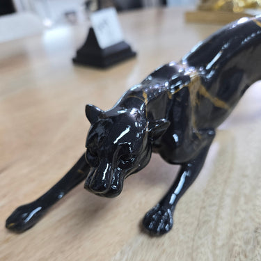 Leopard Statue – Black at Online8 Furniture Auckland NZ
