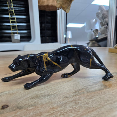 Leopard Statue – Black at Online8 Furniture Auckland NZ