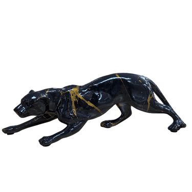 Leopard Statue – Black at Online8 Furniture Auckland NZ