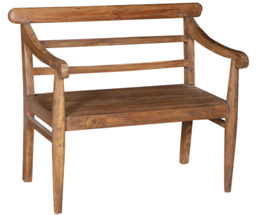 Lila Solid Teak 2 Seater Bench - Indoor/Outdoor at Online8 Furniture Auckland NZ