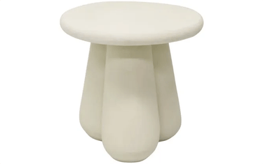 Lima Rendered Side Table - Natural at Online8 Furniture Auckland NZ