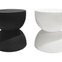 Livi MGO Stool measuring 40cm x 40cm x 46cm high in a bold black finish