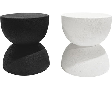 Livi MGO Stool measuring 40cm x 40cm x 46cm high in a bold black finish
