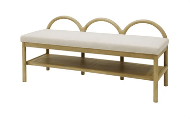 Lloyd Bench Seat with Shelf at Online8 Furniture Auckland NZ