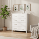 Loft 5 Drawer Tallboy White at Online8 Furniture Auckland NZ