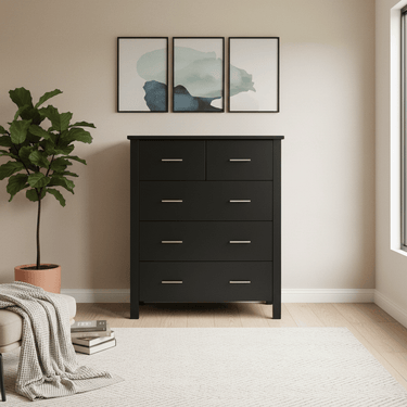 Loft Bedroom Suite - 6 Piece - Black at Online8 Furniture Auckland NZ