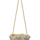 Log Cement Hanging Planter Small at Online8 Furniture Auckland NZ