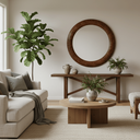 Lombardia Large Framed Round Wall Mirror - 1520mm at Online8 Furniture Auckland NZ