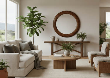 Lombardia Large Framed Round Wall Mirror - 1520mm at Online8 Furniture Auckland NZ