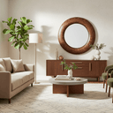 Lombardia Round Wall Mirror - 1100mm at Online8 Furniture Auckland NZ